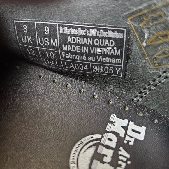 Doc Martens Adrian Quad Black Leather Slip On Platform Tassel Loafers SizeM9/W10 - Picture 13 of 14